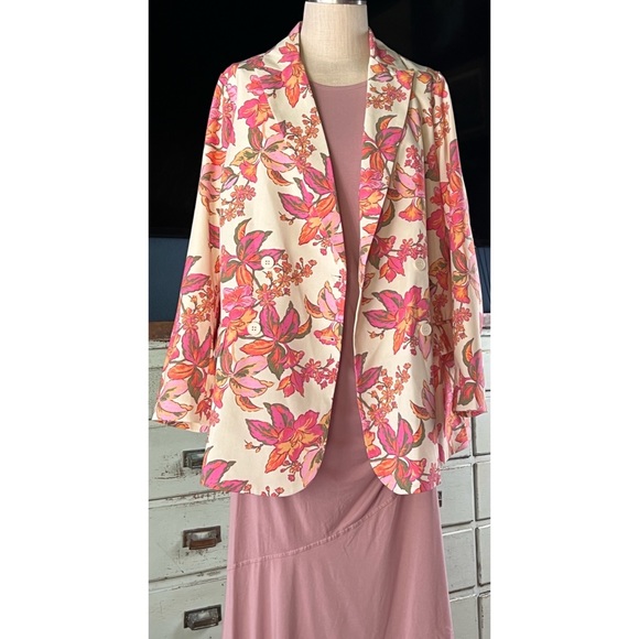 Anthropologie Dolan Floral Blazer 1X - Picture 6 of 12